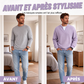 T-shirt en nid d'abeille confort superposé