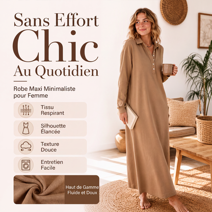 Robe pull en maille à manches longues pour femme