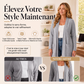 Cardigan décontracté pour femme, ouvert devant, avec poches
