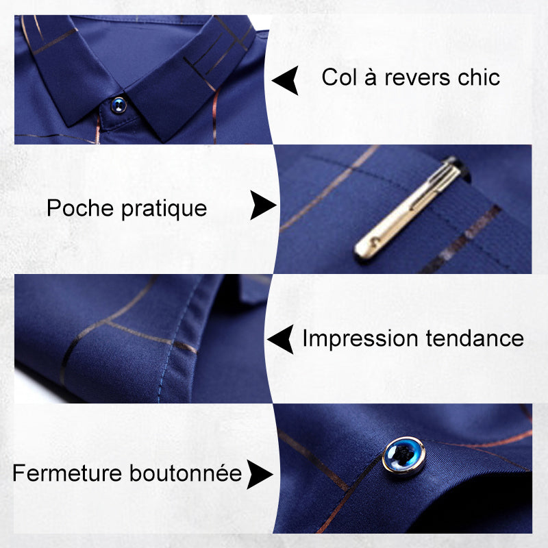 Chemise Légère sans Repassage pour Hommes