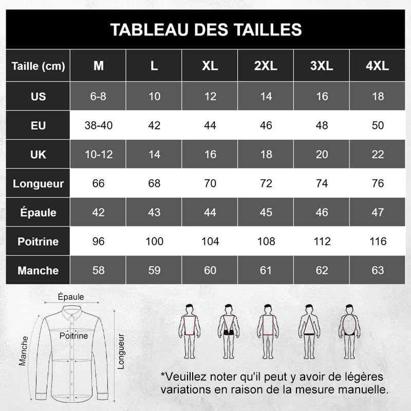 Chemise Légère sans Repassage pour Hommes