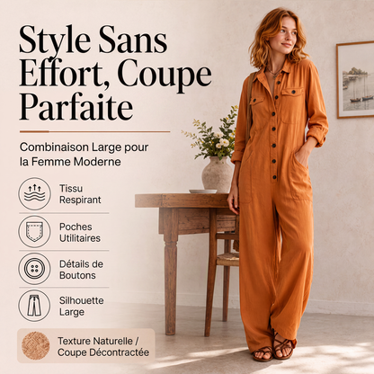 Combinaison cargo large pour femme