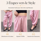 Pantalons sarouel amples en satin pour femmes