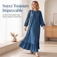 🍂 CHARME RÉTRO SANS EFFORT | Robe Longue Femme à Volants -50 %