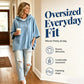Women's Casual Loose Denim Hoodie