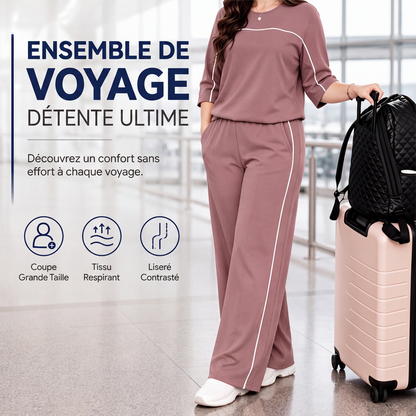 ✨ OFFRE PRIVILÈGE · -50 % | Ensemble Femme 2 Pièces – Coupe Décontractée