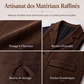 Gilet en tweed à chevrons avec col revers vintage pour homme