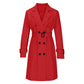 Trench-coat croisé décontracté pour femme