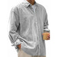 Chemise décontractée en velours côtelé à boutons pour homme