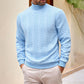 Pull en maille torsadée à col roulé pour homme