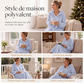 Robe de détente décontractée à capuche en peluche pour femme