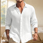 Chemise décontractée pour homme en texture gaufrée respirante