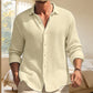 Chemise décontractée pour homme en texture gaufrée respirante