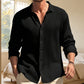 Chemise décontractée pour homme en texture gaufrée respirante
