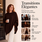 Pull-over col ras du cou pour femmes grande taille