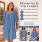 Robe d'été ample pour femme à manches volantées