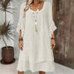 Robe d'été ample pour femme à manches volantées