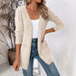 Cardigan en maille décontracté pour femme, à ouverture sur le devant