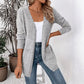 Cardigan en maille décontracté pour femme, à ouverture sur le devant