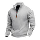 Pull à col montant et quart de zip pour homme