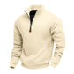Pull à col montant et quart de zip pour homme
