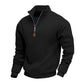 Pull à col montant et quart de zip pour homme
