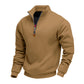 Pull à col montant et quart de zip pour homme
