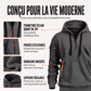 Sweat à capuche décontracté et sportif pour homme avec quart de zip