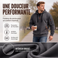 Sweat à capuche décontracté et sportif pour homme avec quart de zip