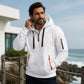 Sweat à capuche décontracté et sportif pour homme avec quart de zip