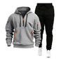 Sweat à capuche décontracté et sportif pour homme avec quart de zip