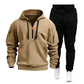 Sweat à capuche décontracté et sportif pour homme avec quart de zip