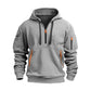 Sweat à capuche décontracté et sportif pour homme avec quart de zip