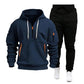 Sweat à capuche décontracté et sportif pour homme avec quart de zip