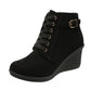 ✨ OFFRE PRIVILÈGE · -50 % | Bottines Compensées Femme à Zip Latéral