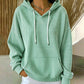 Sweat à capuche rayé à patchwork pour femme