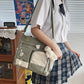 Joli sac à bandoulière pour adolescentes avec 2 écussons