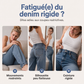 Jeans barrel extensibles taille haute pour femme