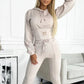 Ensemble sweat à capuche et pantalon à taille cintrée pour femme