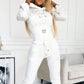Ensemble sweat à capuche et pantalon à taille cintrée pour femme