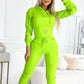 Ensemble sweat à capuche et pantalon à taille cintrée pour femme