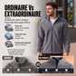 Veste chaude à col montant et fermeture éclair pour homme