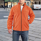 Veste chaude à col montant et fermeture éclair pour homme