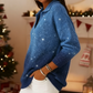 ✨ Pull à manches longues en maille brillante pour femme