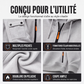 Veste cargo à capuche à fermeture éclair intégrale pour homme
