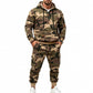 Ensemble sweat à capuche chaud et pantalon camouflage pour homme