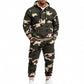 Ensemble sweat à capuche chaud et pantalon camouflage pour homme