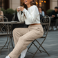 Pantalon épais et chaud à jambes droites