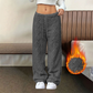 Pantalon épais et chaud à jambes droites