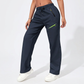 Pantalons de sport décontractés pour femme avec poches zippées